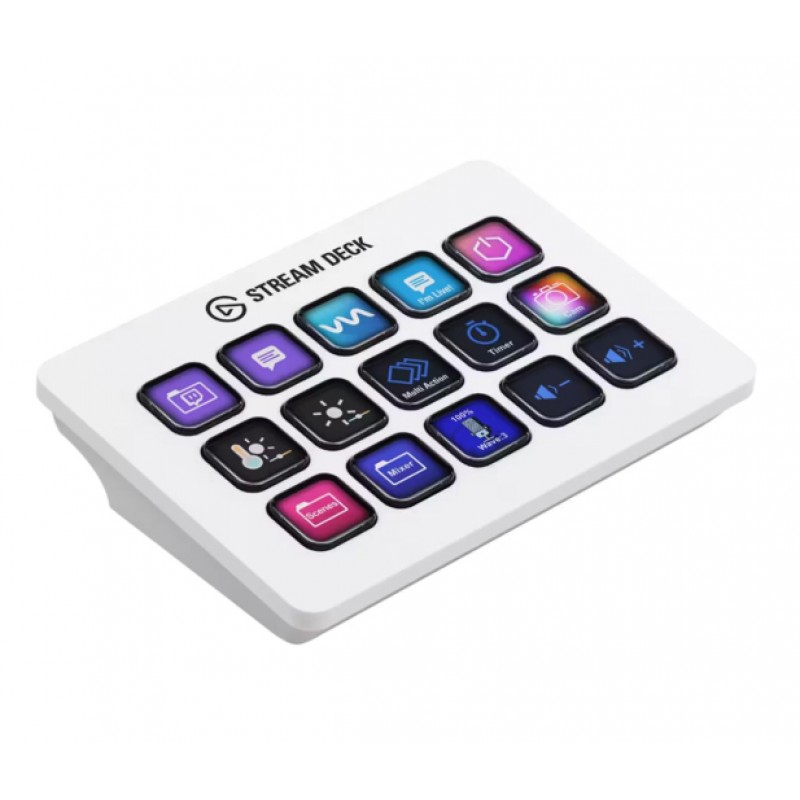 Контролер для стрімінгу Elgato Stream Deck MK.2 White