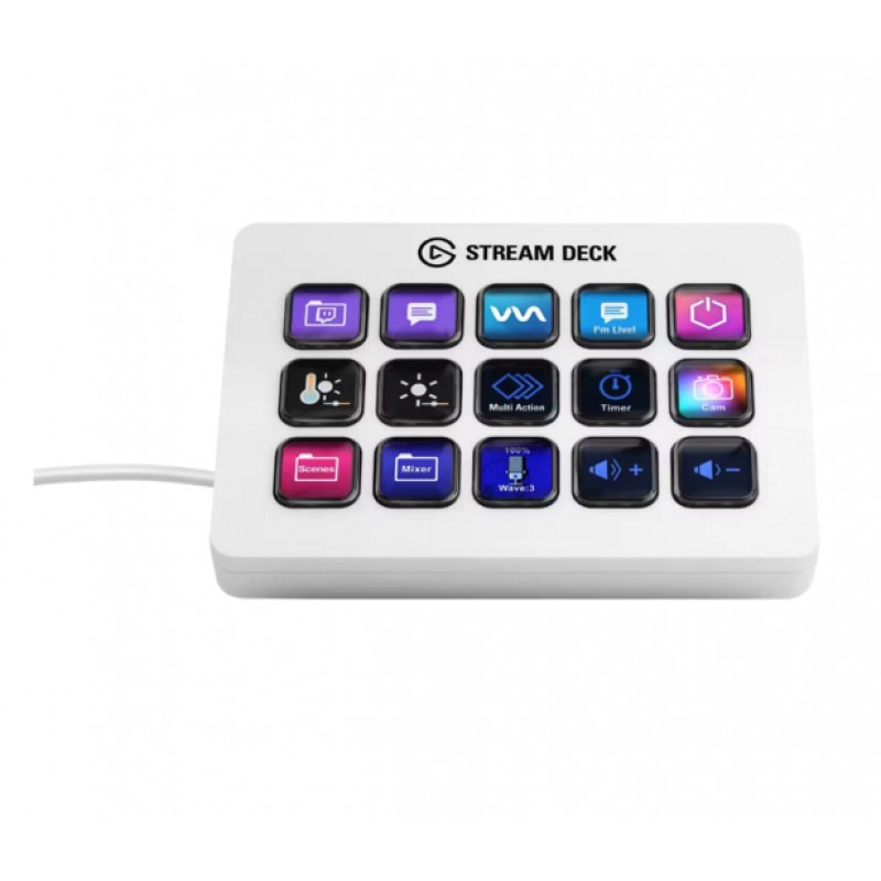 Контролер для стрімінгу Elgato Stream Deck MK.2 White