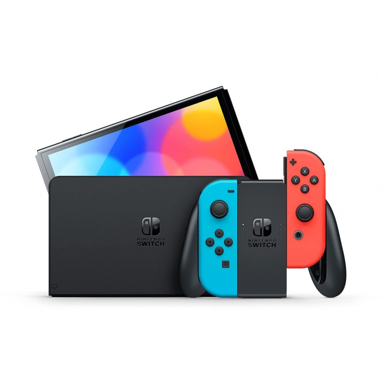 Ігрова приставка Nintendo Switch OLED Model with Neon Blue-Red Joy-Con
