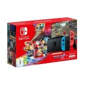 Ігрова приставка Nintendo Switch with Neon Blue and Neon Red Joy-Con + Mario Kart 8 Deluxe + 3month