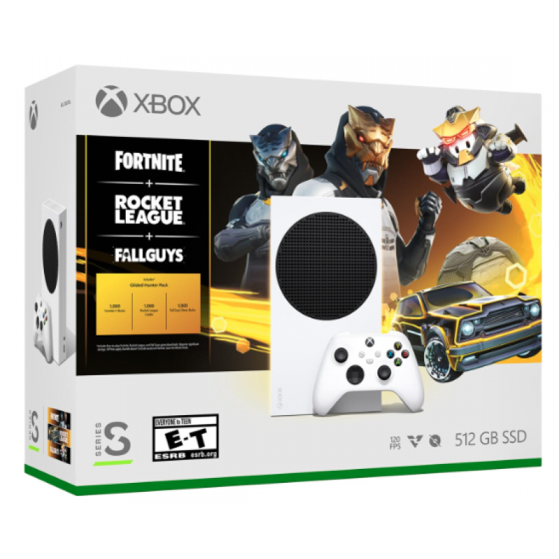 Ігрова приставка Microsoft Xbox Series S + Fortnite + Rocket League + FallGuys