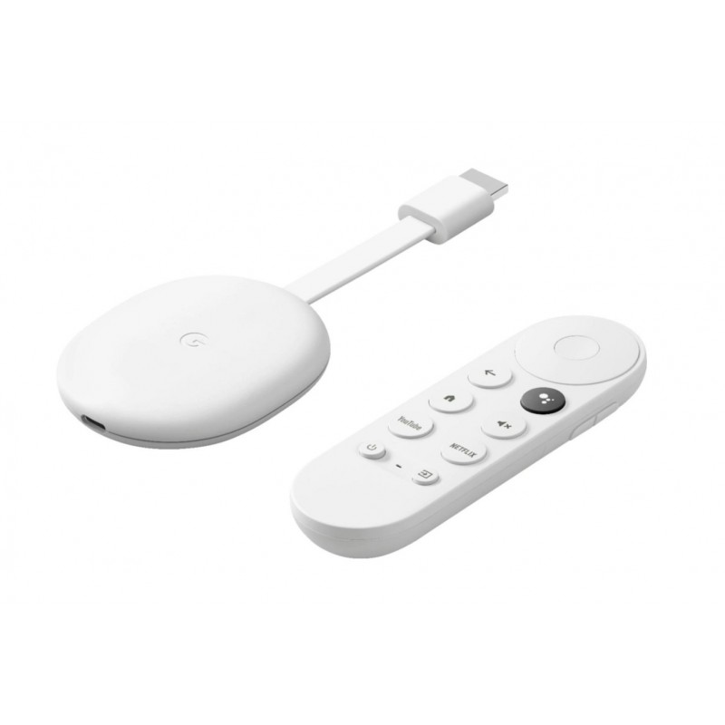 Медіаплеєр Google Chromecast 4K with Google TV Snow