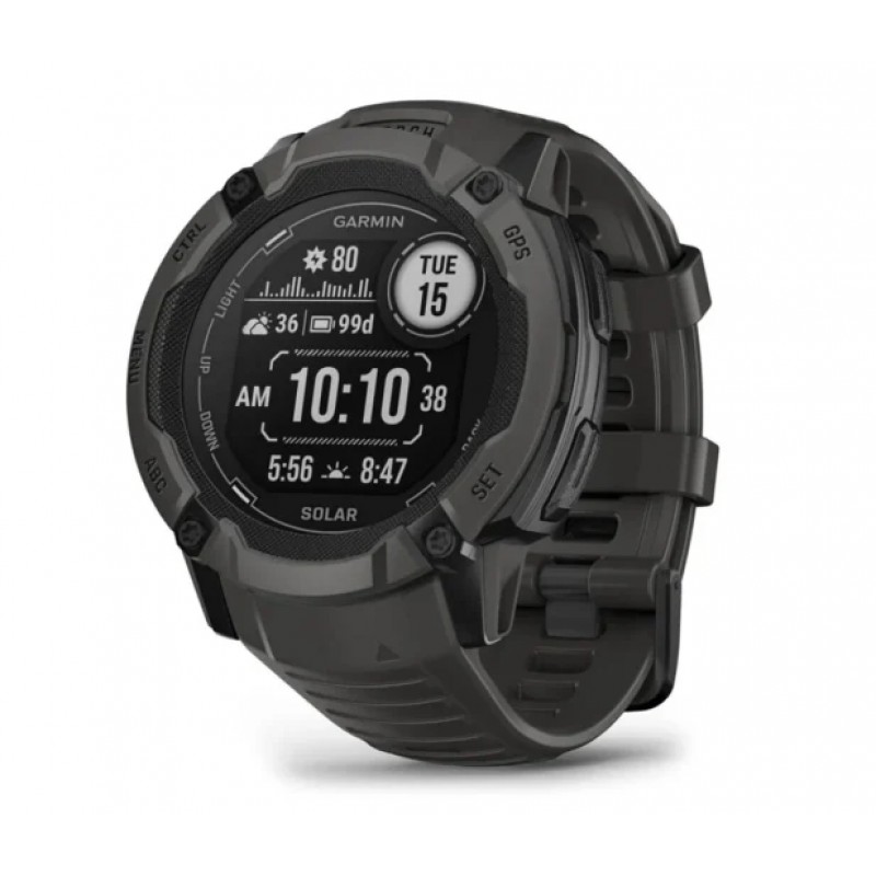 Смарт-годинник Garmin Instinct 2X Solar Graphite