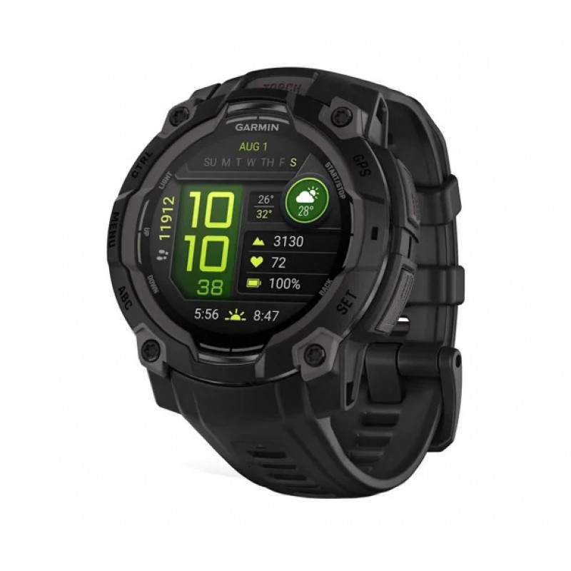 Смарт-годинник Garmin Instinct 3 45mm Black AMOLED
