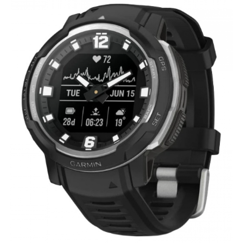 Смарт-годинник Garmin Instinct Crossover - Standard Edition Black 