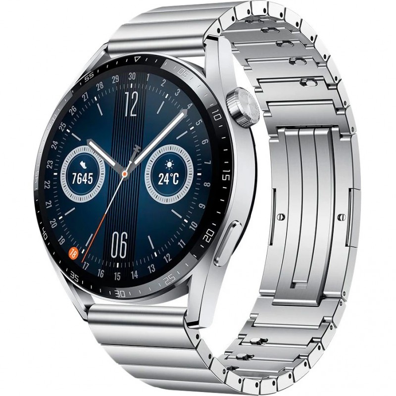 Смарт-годинник Huawei Watch GT 3 46mm Stainless Steel