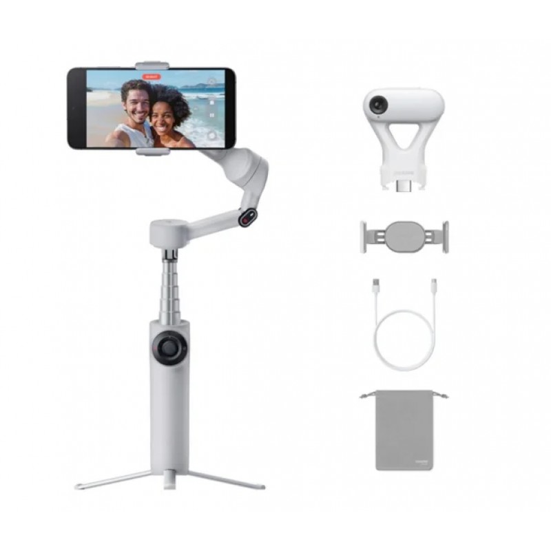 Монопод-стабілізатор Insta360 Flow 2 AI Tracker Bundle Gray
