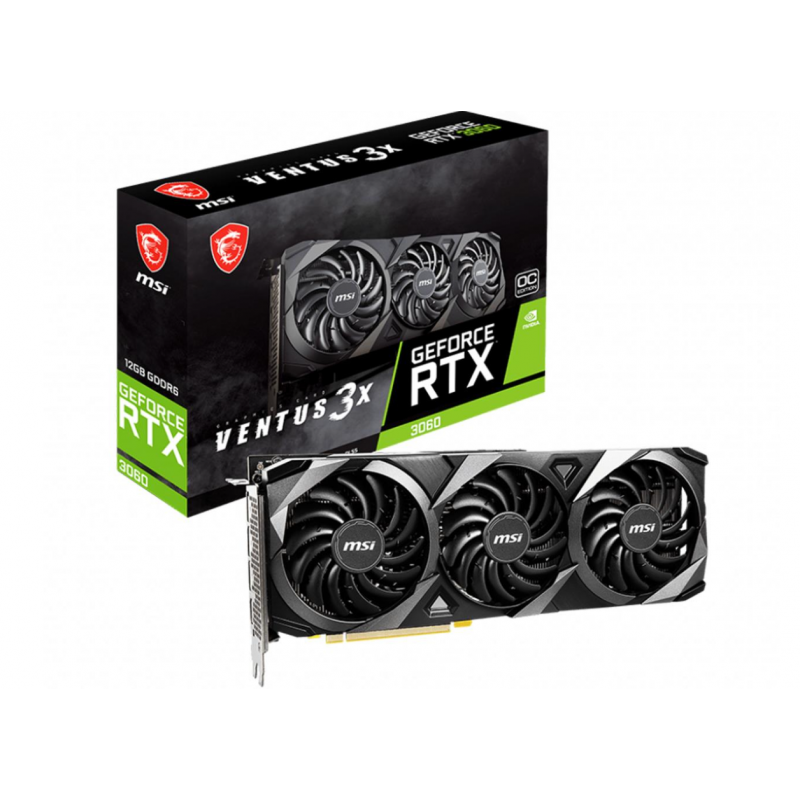 Відеокарта MSI GeForce RTX 3060 Ventus X3 OC 12GB GDDR6