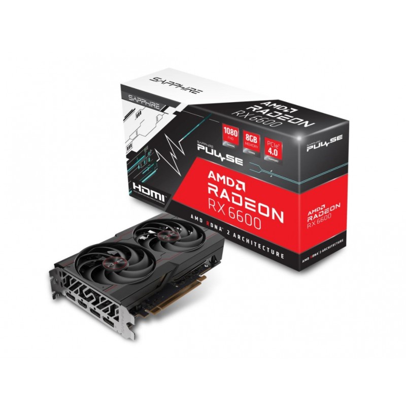 Відеокарта Sapphire Radeon RX 6600 GAMING Pulse 8 ГБ GDDR6