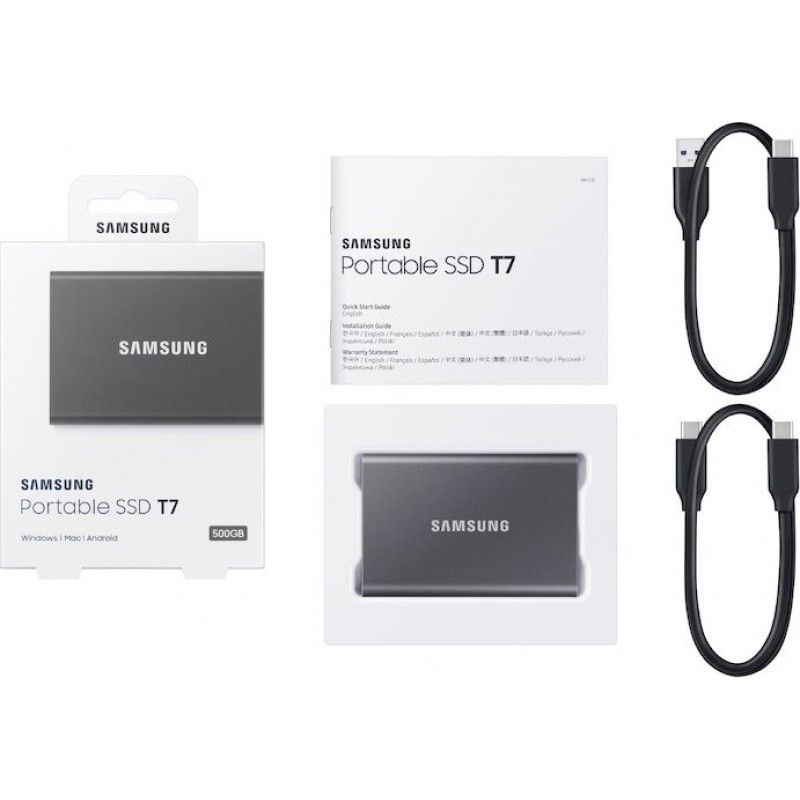 SSD накопичувач Samsung T7 1 TB Titan Gray