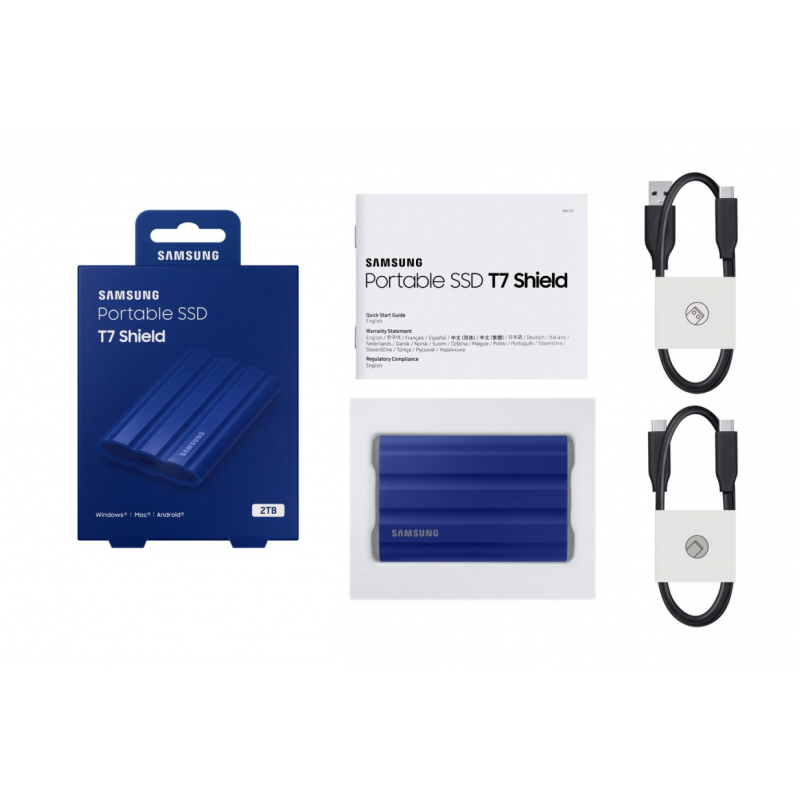 SSD накопичувач Samsung T7 Shield 2TB Blue