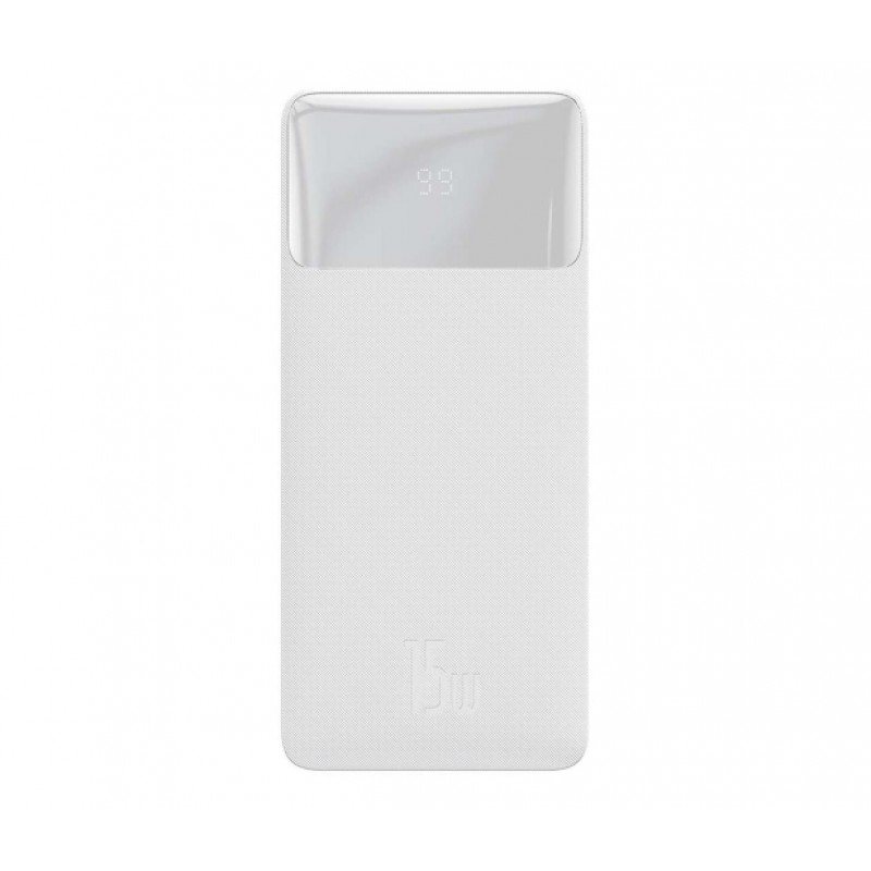 Повербанк Baseus Bipow Digital Display 15W 20000mAh White