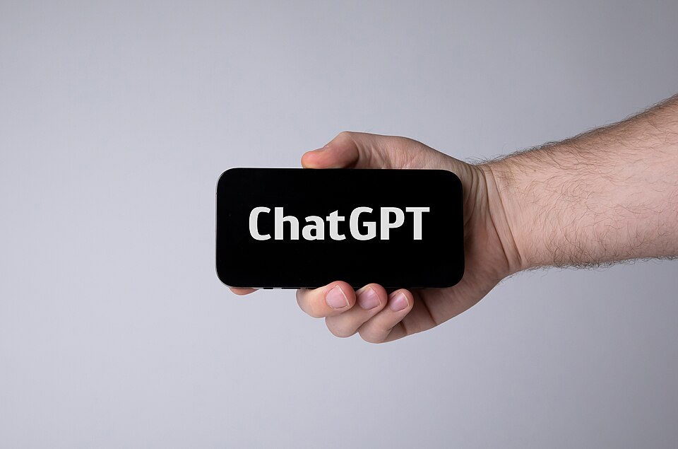 Людина тримає смартфон із ChatGPT; архівна ілюстрація, не знімок рекламного інтерфейсу 2026 року