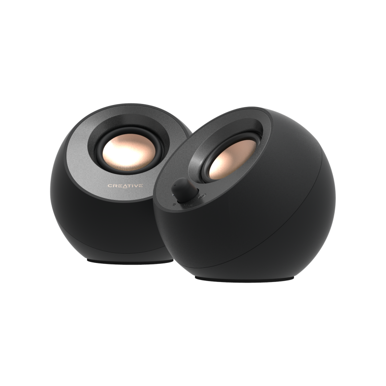 Настільні колонки Creative Pebble V3 округлої форми з нахиленими динаміками