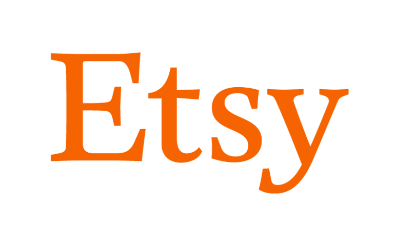 Помаранчевий логотип маркетплейсу Etsy на світлому тлі