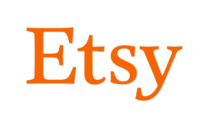 Помаранчевий логотип маркетплейсу Etsy на світлому тлі