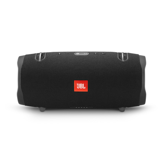 JBL Xtreme 2 чорна портативна Bluetooth-колонка, вигляд спереду