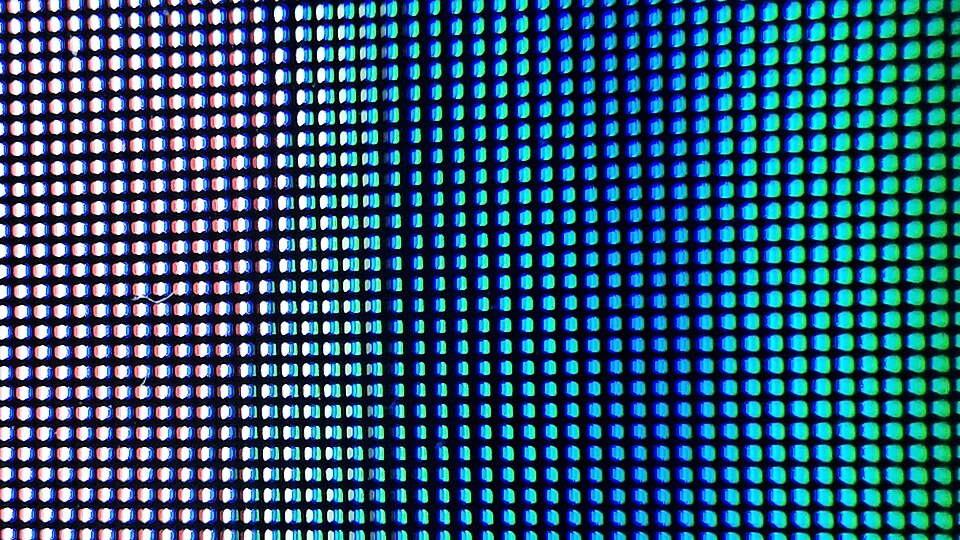 Збільшений план екрана LG C1 OLED як ілюстрація технології OLED, не телевізор LG B6