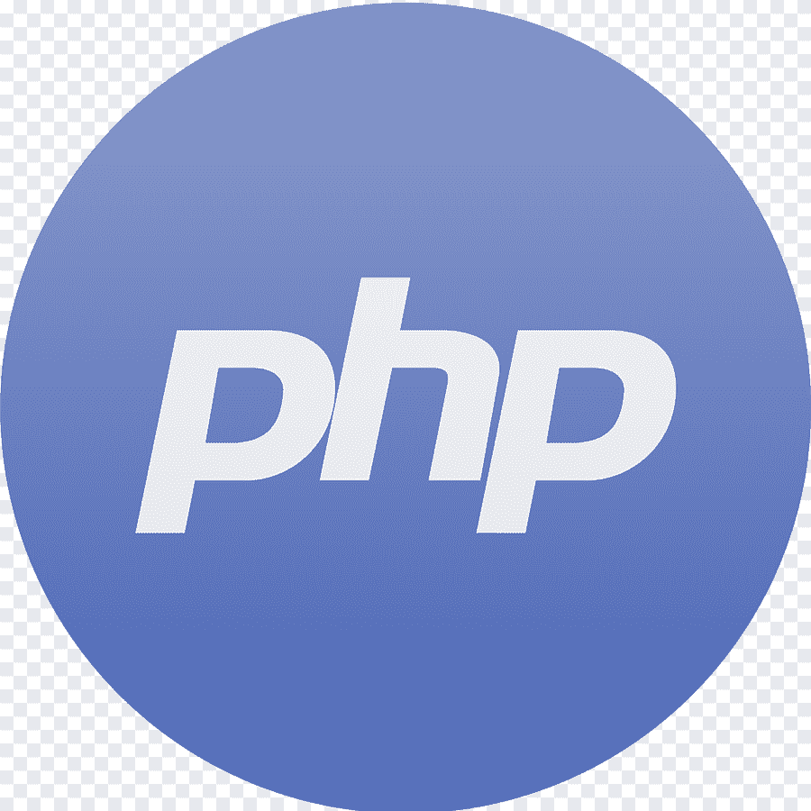 Логотип мови програмування PHP на синьому фоні