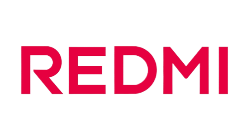 Червоний текстовий логотип бренду REDMI
